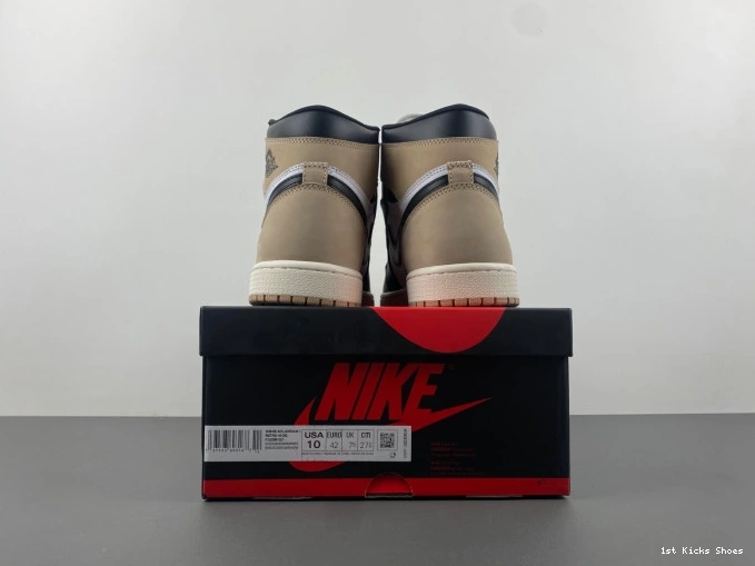 1st Kicks Shoes WMNS Latte Air Jordan OG High 1 FD2596-021 0804